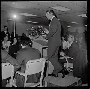 Robert Kennedy Speaking at Podium