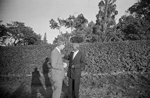 Durban Prints: Robert Kennedy Talking With Albert Luthuli