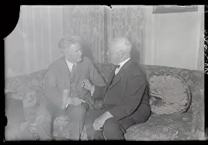 Robert M. LaFollette Conversing on Labor Matters with Samuel Gompers