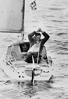 Cornwall Prints: Robert Manry Arrives at English Coast