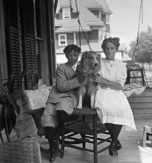 Robert and Marion McCay Sitting on a Porch