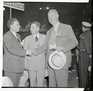 Robert R Prints: Robert McCormick with Others at Convention