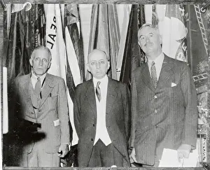 Robert R Prints: Robert McCormick Standing With Others