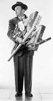 Robert Mitchem with Christmas Shopping