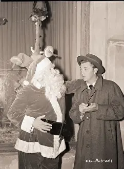 Interview Prints: Robert Mitchum Interviewing Santa