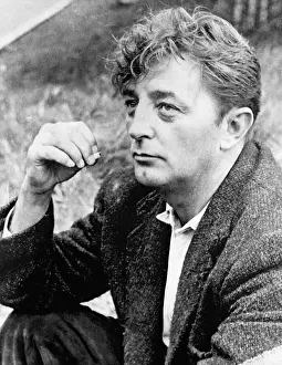 Robert Mitchum Smoking a Cigarette