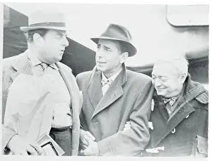 Robert Morley with Humphrey Bogart and Peter Lorre