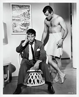 Lac0020 Prints: Robert Morse And Robert Goulet In Honeymoon Hotel