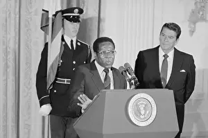 Robert Mugabe Delivering a Speech