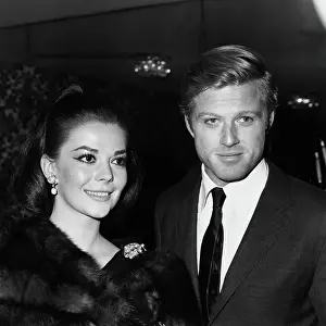 Prints of Actors Robert Redford and Natalie Wood attending the nomination announcements for the Golden Globe Awards, January 1966. (Photo by Max B. Miller/Fotos International/Archive Photos/Getty Images) Grace, Glamour & Timeless Elegance: Robert Redford And Natalie Wood