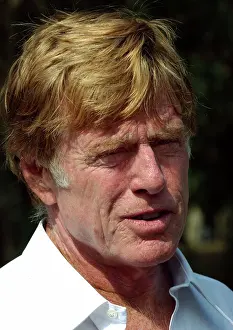 Prints of Robert Redford during Robert Redford Supports Prop. 87 - October 25, 2006 at Elysian Park in Los Angeles, California, United States. (Photo by Mike Guastella/WireImage) Robert Redford: Classic Hollywood Elegance: Robert Redford Supports Prop. 87 - October 25, 2006