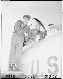 Scott Prints: Robert Ruby Shaking Hands with Robert Scott