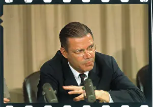 Mcnamara Prints: Robert S. McNamara Speaking at Conference