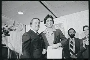 Robert Sargent Shriver Jr. Conversing with His Son