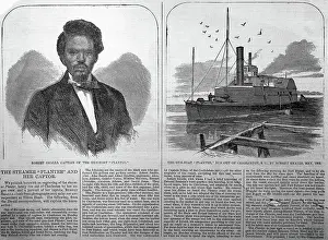 Hero Prints: Robert Smalls & Gunboat/Engraving