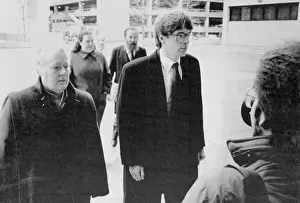 Robert T. Morris Strolling to Courthouse