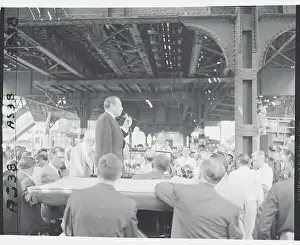 Robert F Prints: Robert Wagner Giving a Speech