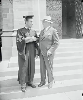 Robert F Prints: Robert Wagner with Son