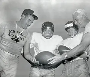 Robert Whitlaw, Eugene Vosika, Gregory Boyington, Jr. and Lawrence T. Buck Shaw