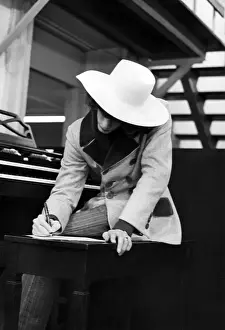 Prints of CIRCA 1968: Robin Gibb of the pop group The Bee Gees composes in the studio circa 1968. (Photo by Michael Ochs Archives/Getty Images) A Visual Journey Through the Legendary Brothers’ Timeless Legacy: Robin Gibb