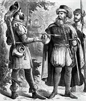 Prize Prints: Robin Hood Receiving Arrow From Sheriff