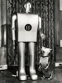 Luncheon Prints: Robot Man and Dog