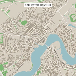 Street Map Collection: Rochester Kent UK City Street Map