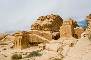 Images Dated 23rd October 2016: Rock-Cut Structures in Petra Jordan