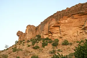 Mali Prints: Rock dwellings at village of Ende