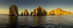 Images Dated 24th March 2016: Rock formations at Sunrise, Lands End, Cabo San Lucas, Baja California, Sea of Cortez, Mexico