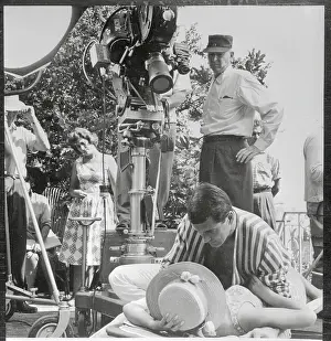 Rock Hudson in Acting Scene with Gina Lollobrigida