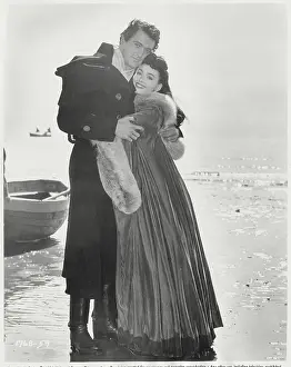 Rock Hudson and Barbara Rush Embracing