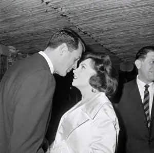 Rubbing Prints: Rock Hudson and Gina Lollobrigida Rubbing Noses