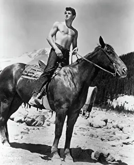 Rock Hudson On Horseback Shirtless