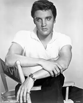 Rock and roll singer Elvis Presley