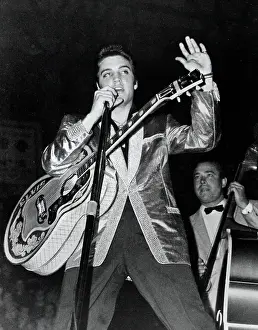 Rock and roll singer Elvis Presley