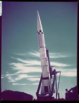 White Sands Prints: Rocket Aimed into Space