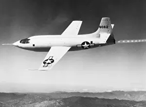 Rocket Prints: Rocket Driven Plane In Flight