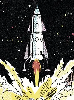 Taking Off Prints: Rocket Launch