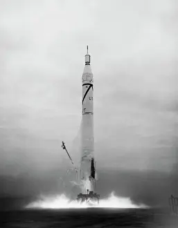 Satellite Prints: Rocket Launching Explorer III Satellite