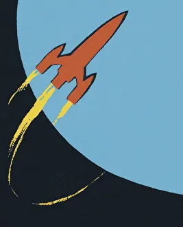 Rocket Orbiting a Blue Moon