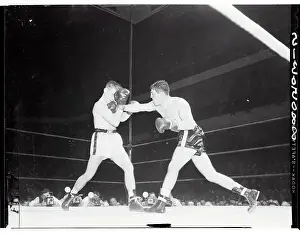 John L Prints: Rocky Castellani Boxing Against John Sullivan