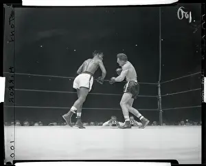 Rocky Castellani Boxing Against Johnny Bratton