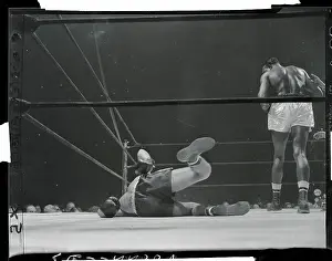 Rocky Castellani Falling onto Ring Canvas