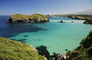 Rocky coast, Spanish Atlantic coast, near Llanes, Bay of Biscay, Asturias, Northern Spain, Spain
