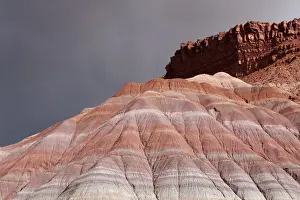 Shapes Prints: Rocky landscape in the Old Paria Movie Set, Utah, USA, America