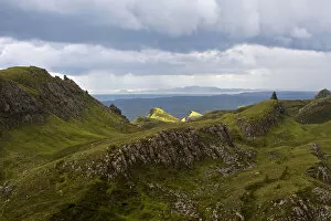 Images Dated 6th July 2014: Rocky landscape of Quiraing, Trotternish Ridge, Isle of Skye, Inner Hebrides, Scotland