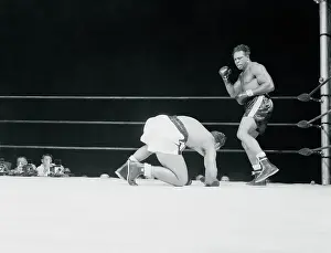 Rocky Marciano Falling to the Canvas