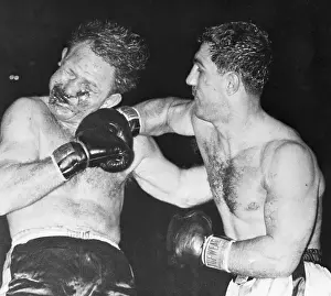 Rocky Marciano Punches Bloody Lee Savold