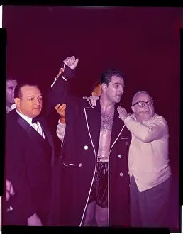 Rocky Marciano Raising His Arm